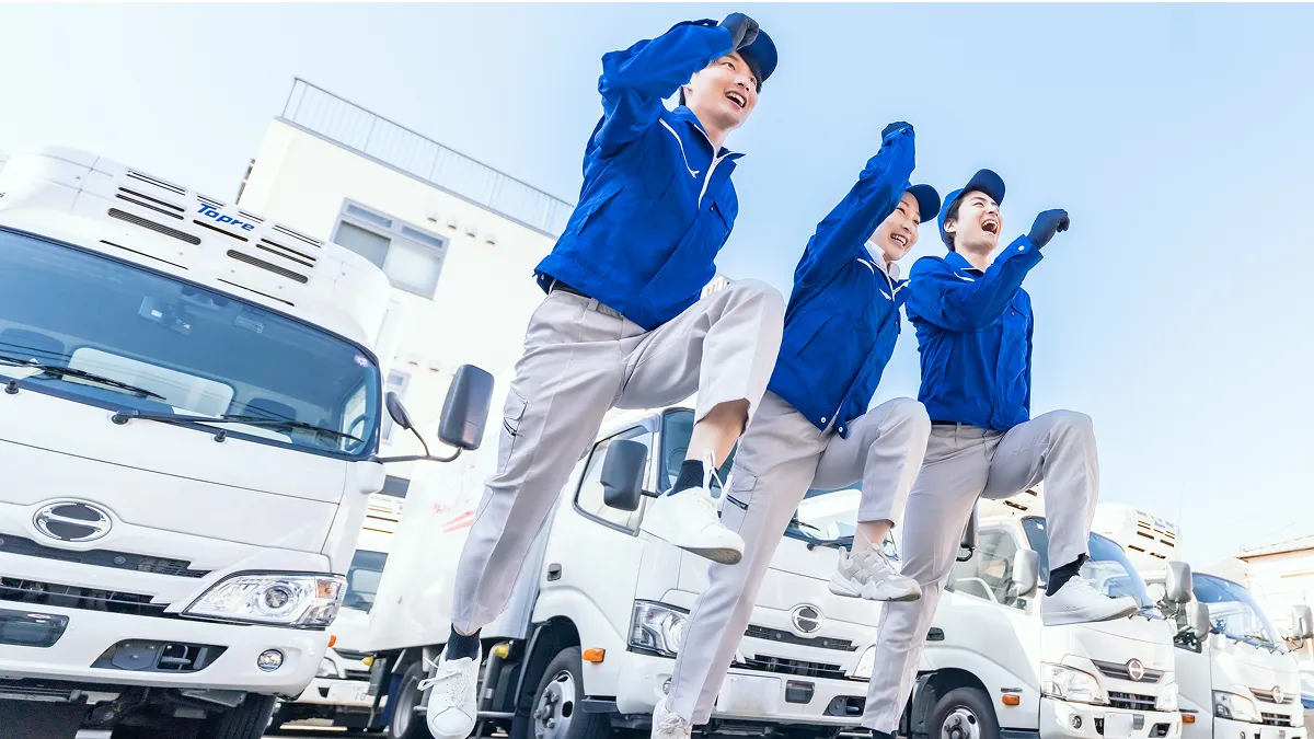 トラックドライバーとして新たに一歩踏み出してる